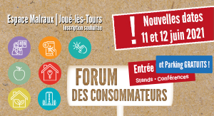 les stands du forum des consommateurs, les sujets abordés par la CLCV Touraine