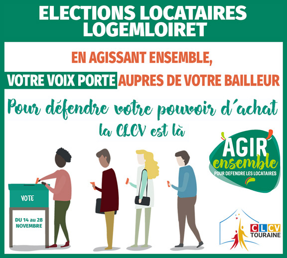 elections hlm 2022 LogemLoiret la clcv touraine presente des listes aux elections des representants des locataires